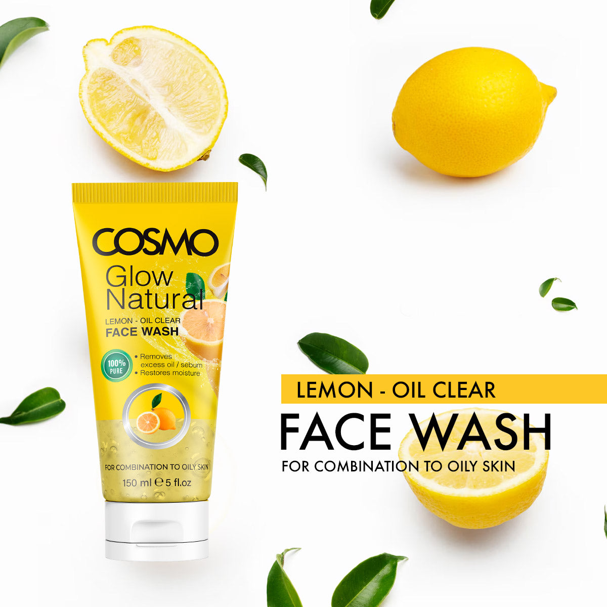 Glow Natural Lemon Oil Clear Face Wash